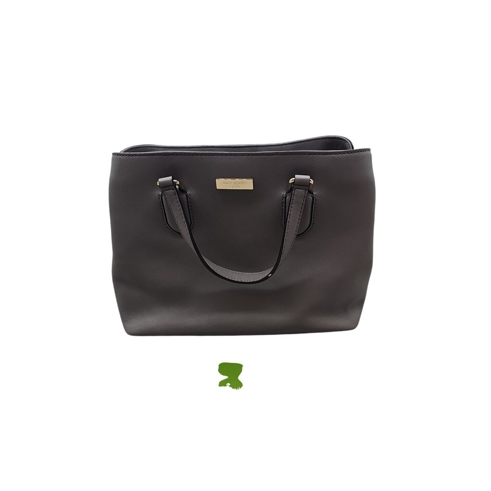 KATE SPADE-Laurel Way-Evangelie Leather Satchel/Shoulder/Xbody-gray